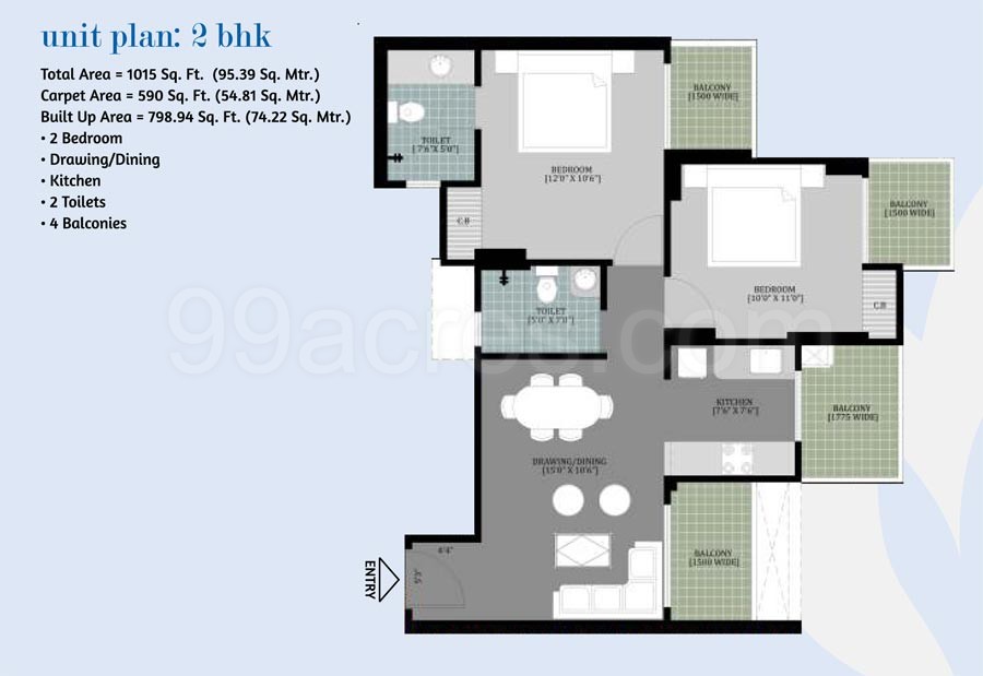 Arihant Ambar (RTM) floor plan
